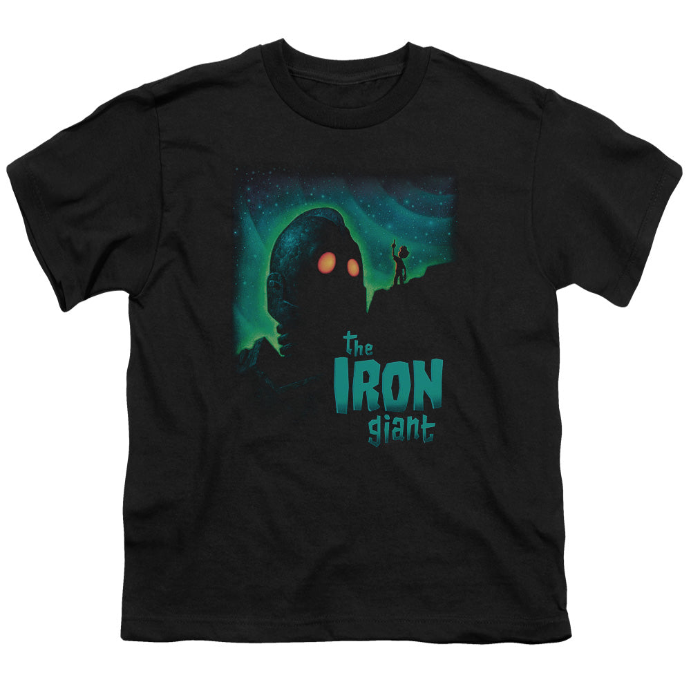 Iron Giant - Look To The Stars - Short Sleeve Youth 18/1 - Black T-shirt