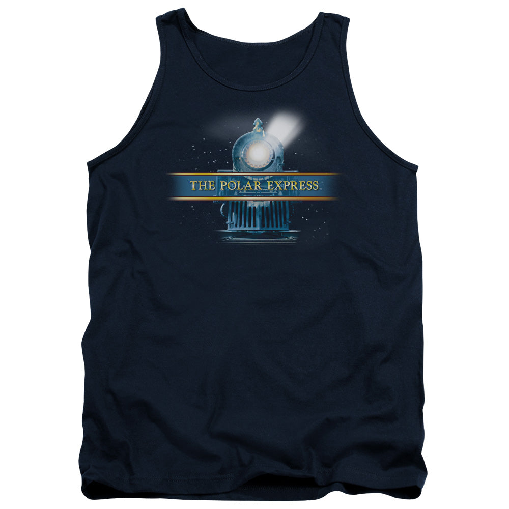 Polar Express - Train Logo - Adult Tank - Navy