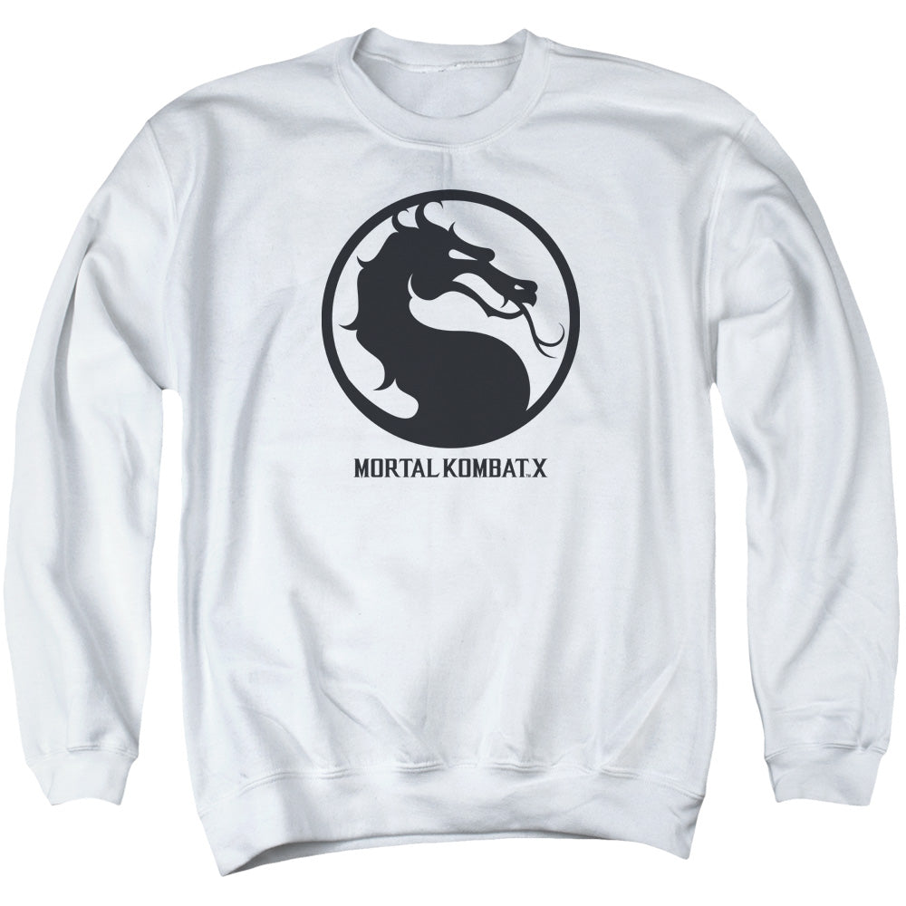 Mortal Kombat X Seal - Adult Crewneck Sweatshirt - White