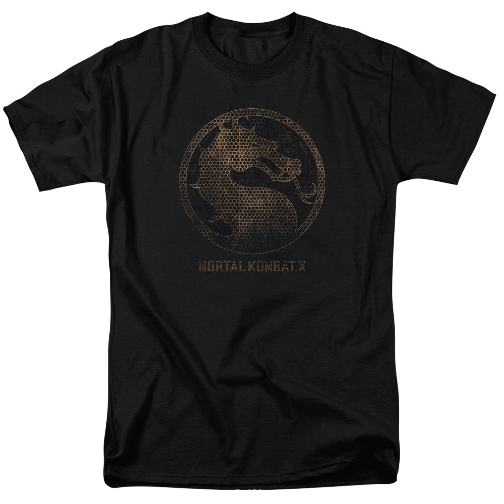 Mortal Kombat X - Metal Seal - Short Sleeve Adult 18/1 - Black T-shirt