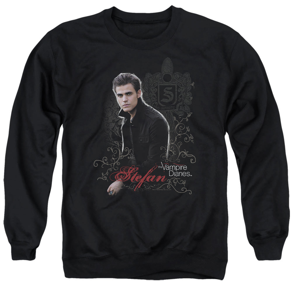 VAMPIRE DIARIE TEFAN - ADULT CREWNECK SWEATSHIRT - BLACK T-Shirt