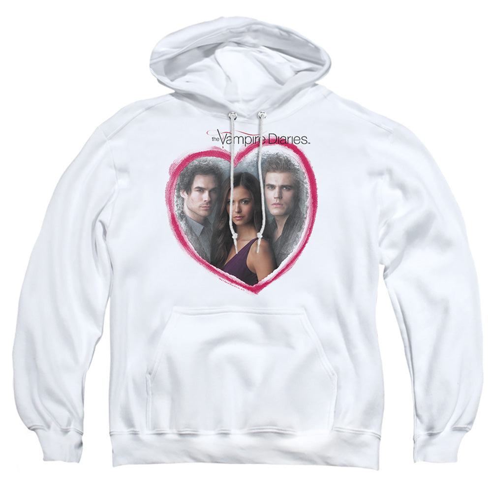 Vampire Diaries - Girls Choice - Adult Pull-over Hoodie - White