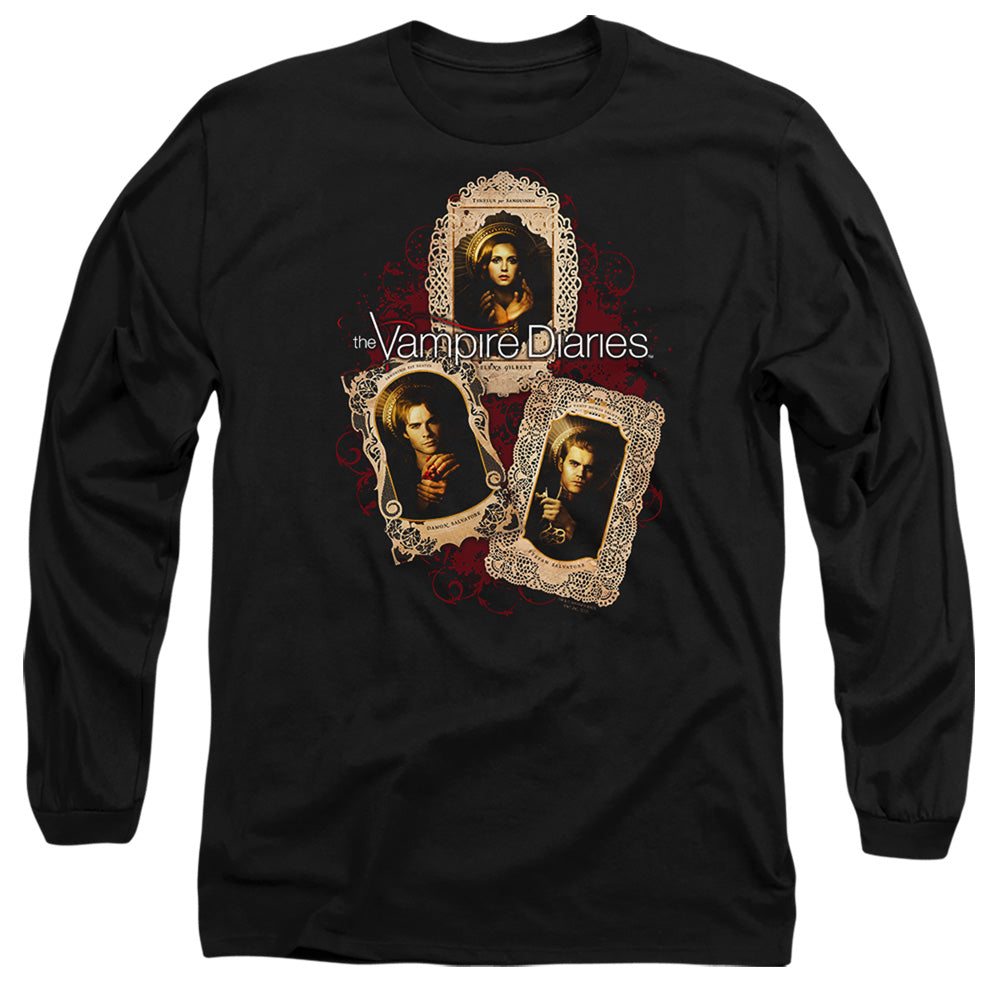 Vampire Diaries - Holy Cards - Long Sleeve Adult 18/1 - Black T-shirt