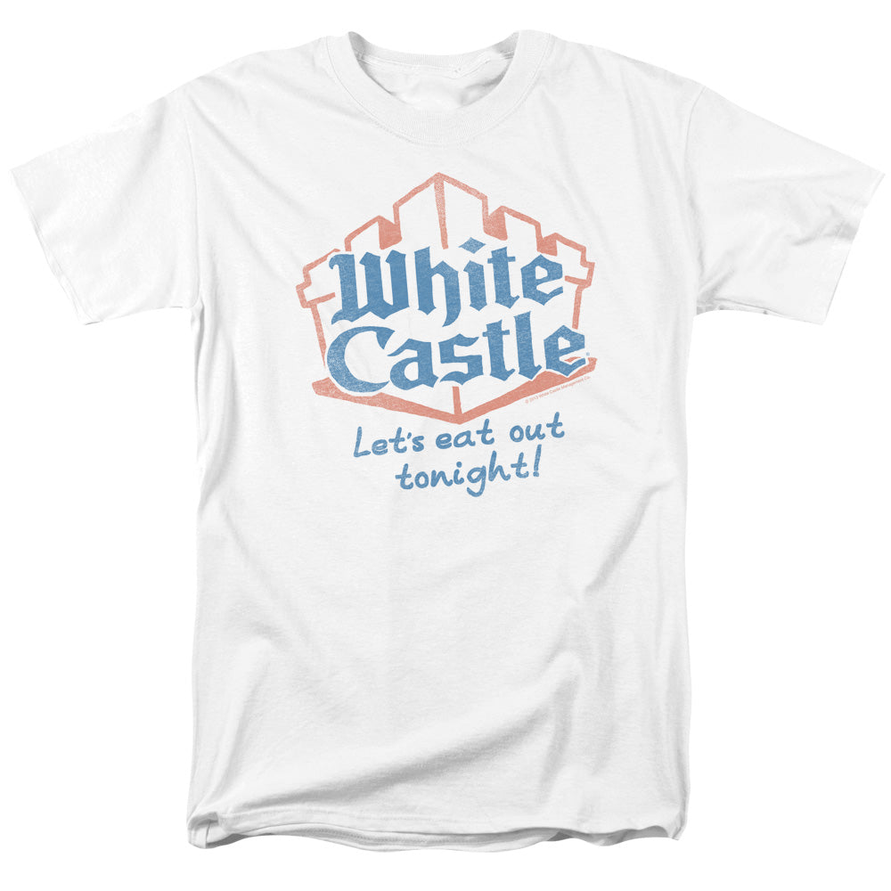 White Castle - Lets Eat - Short Sleeve Adult 18/1 - White T-shirt