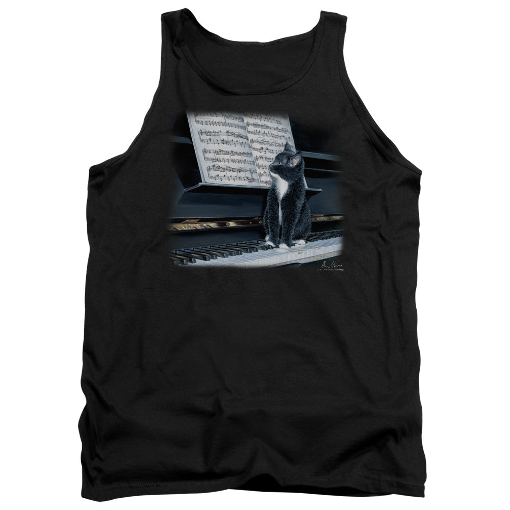 Wildlife - Kitten On The Keys - Adult Tank - Black