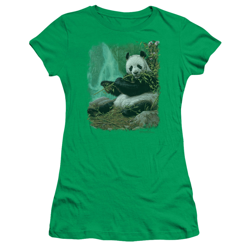 Wildlife - Citizen Of Heaven On Earth - Short Sleeve Junior Sheer - Kelly Green T-shirt