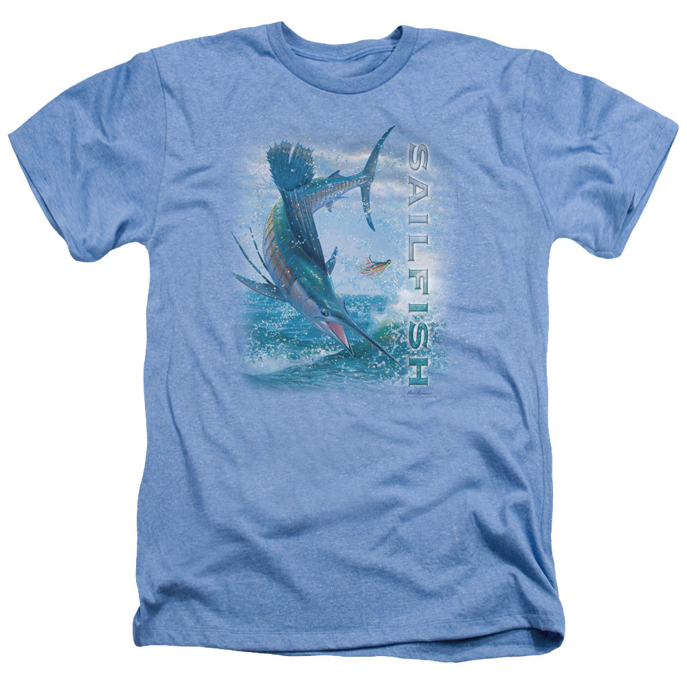 Wildlife - Leaping Sailfish - Adult Heather - Light Blue