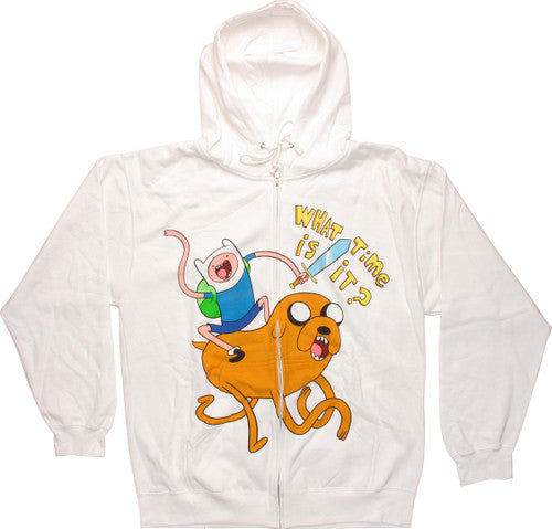 Adventure Time What Time Zip Hoodie