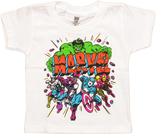 Avengers Cracked Marvel Toddler T-Shirt