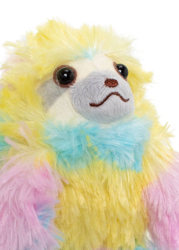 Mini Rainbow Sloth Keychain & Backpack Buddy