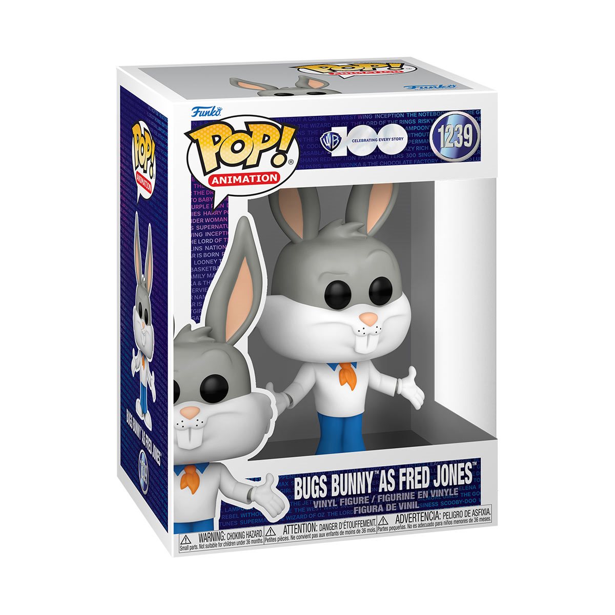 Funko Pop! Warner Bros. 100th Anniversary Looney Tunes X Scooby-Doo - Bugs Bunny as Fred Jones