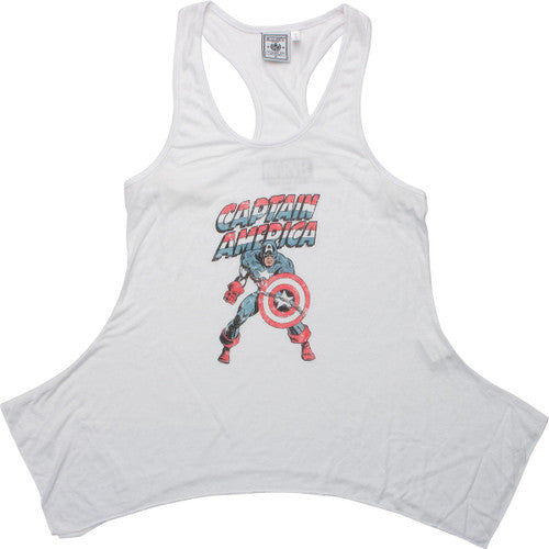 Captain America Shield Stance Junior Tank Top