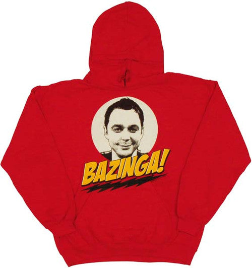 Big Bang Theory Bazinga Face Hoodie