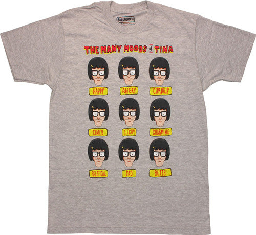 Bob's Burgers Moods of Tina T-Shirt