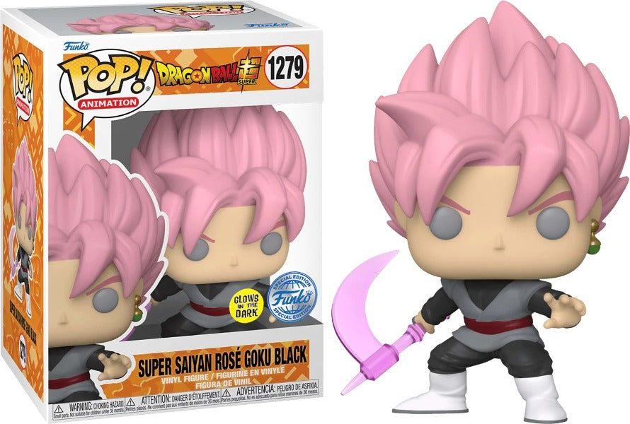 Funko Pop! Dragon Ball - Super Saiyan Rose Goku Black Glow-in-the-Dark Figure