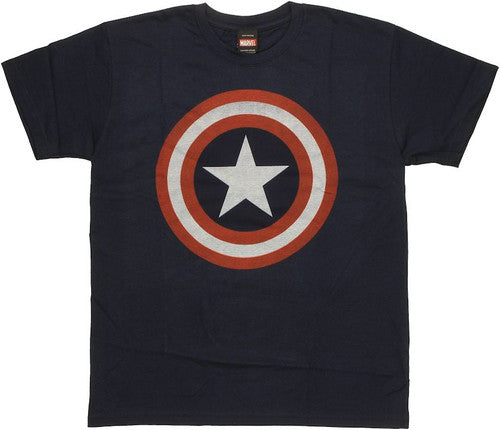 Captain America Faded Logo T-Shirt