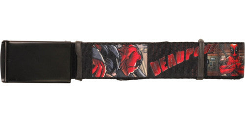 Deadpool Scenes with Name Mesh Belt in Black