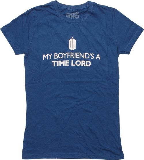 Doctor Who Boyfriend's a Time Lord Juniors T-Shirt