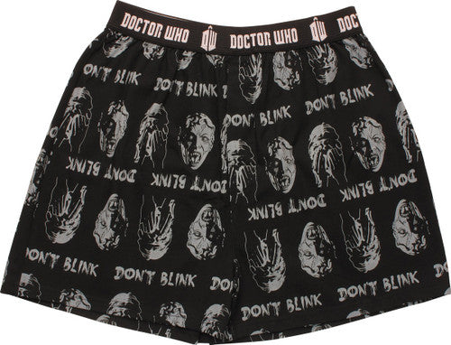 Doctor Who Don't Blink Glow In The Dark Boxers
