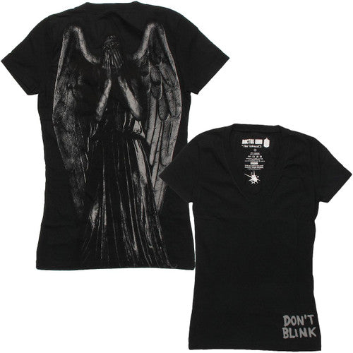 Doctor Who Weeping Angel Back V Neck Baby T-Shirt