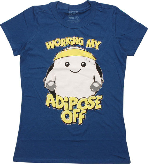 Doctor Who Working my Adipose Off Juniors T-Shirt