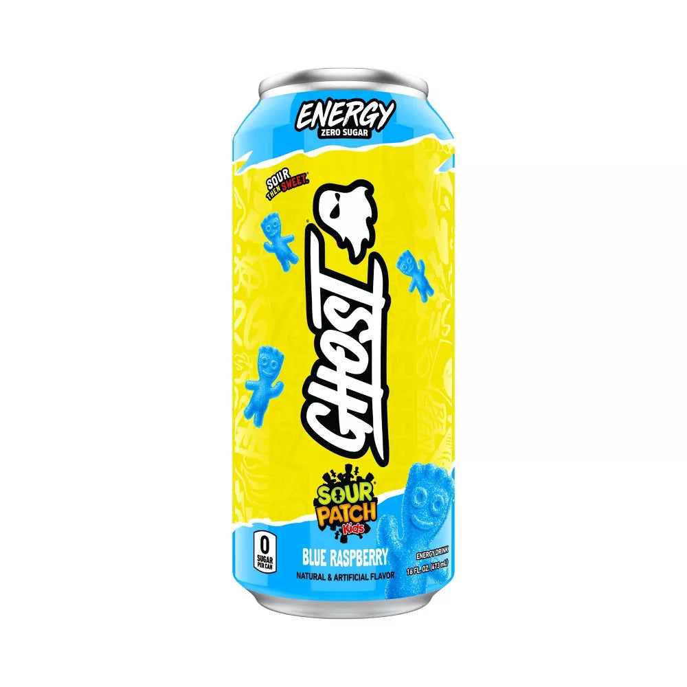 Ghost Energy Sour Patch Blue Ras Energy Drink