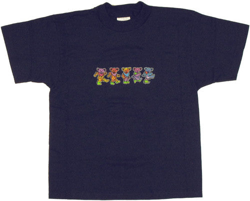 Grateful Dead Bears Navy Blue Youth T-Shirt