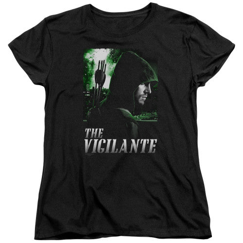 Green Arrow TV Vigilante Ladies T-Shirt