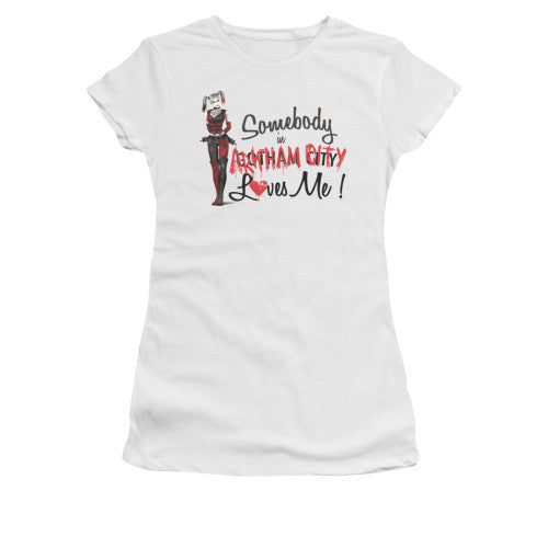 Harley Quinn AC Somebody Loves Me Juniors T-Shirt