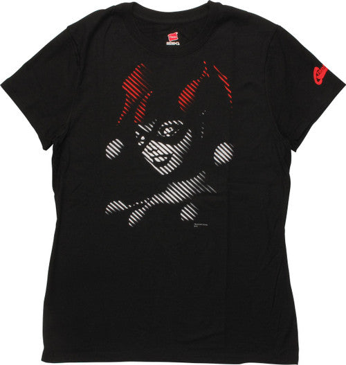 Harley Quinn Lined Smile Ladies T-Shirt