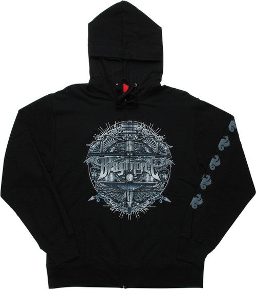 Dragonforce Artwork Zippered Hoodie