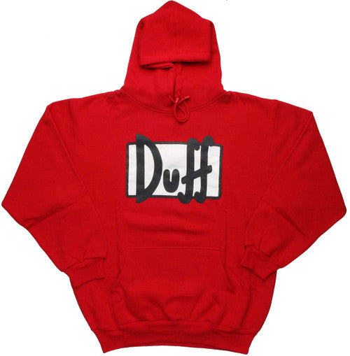 Simpsons Duff Beer Logo Pullover Hoodie