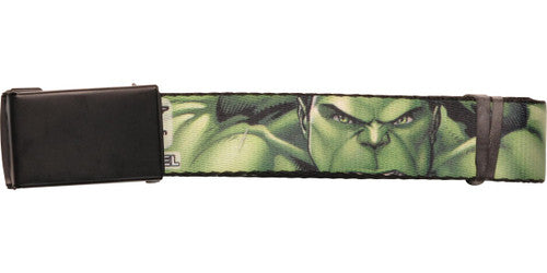 Incredible Hulk Close Poses Mesh Belt in Green