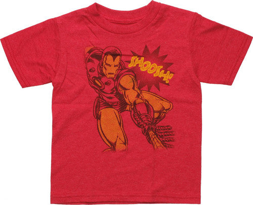 Iron Man Dotted Shoosh Red Toddler T-Shirt