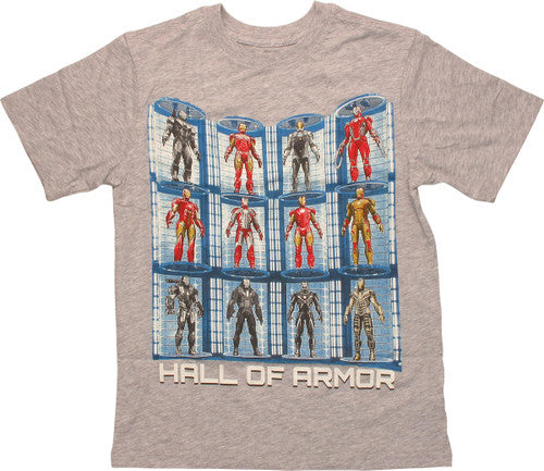 Iron Man Hall of Armor Youth T-Shirt