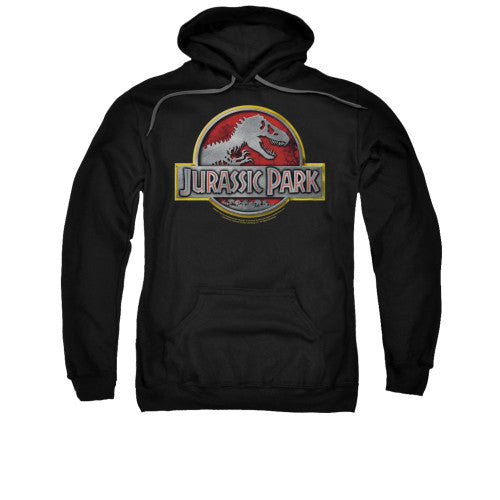 Jurassic Park Metal Logo Pullover Hoodie