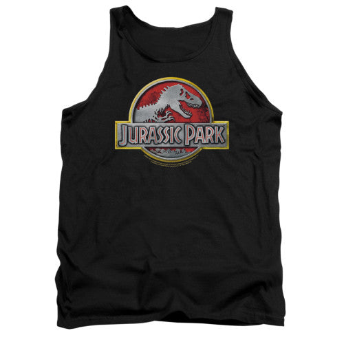 Jurassic Park Metal Logo Tank Top