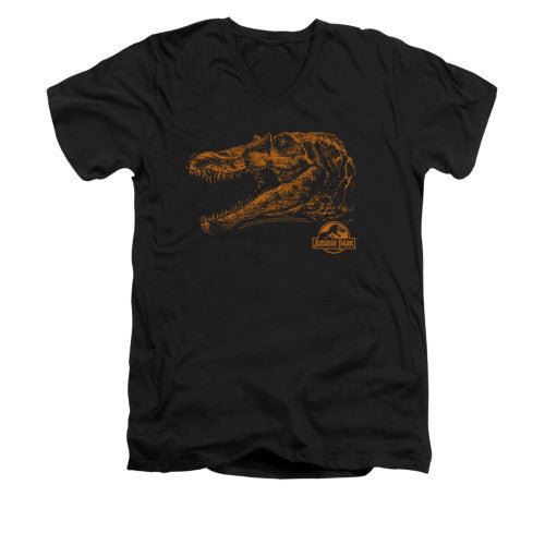 Jurassic Park Spino Mount V Neck T-Shirt