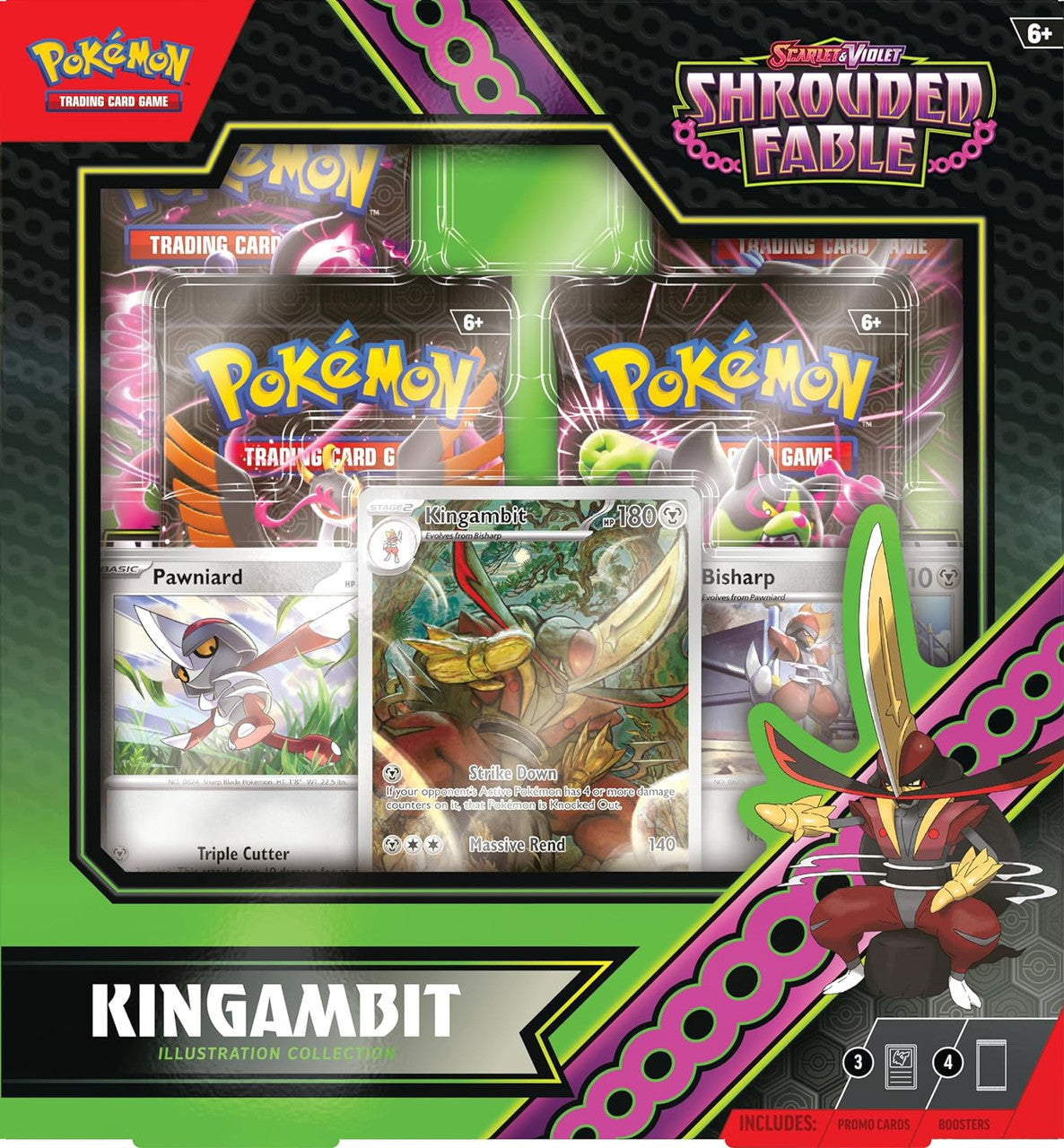 Pokemon Scarlet & Violet Shrouded Fable Kingambit Illustration Collection