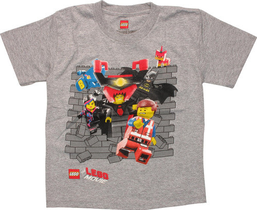 Lego Movie Wall Bust Juvenile T-Shirt