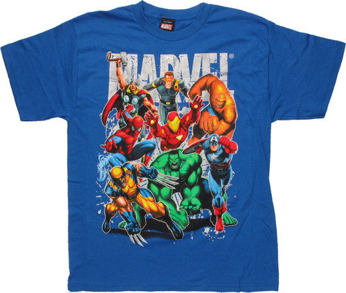 Marvel Comics Group Stack Youth T-Shirt