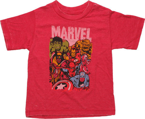 Marvel Hero Stack Burnout Toddler T-Shirt