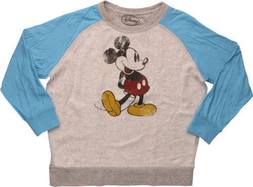 Mickey Mouse Pose Inside Out Juvenile SweaT-Shirt