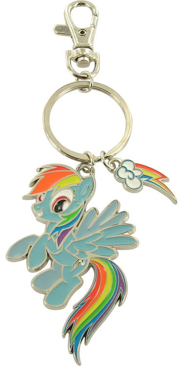 My Little Pony Rainbow Dash Charms Keychain in White