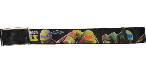 Ninja Turtles 2014 Cartoon Series Turtle Group Chrome Mesh Belt