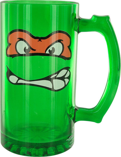 Ninja Turtles Michelangelo Glass Mug in Green