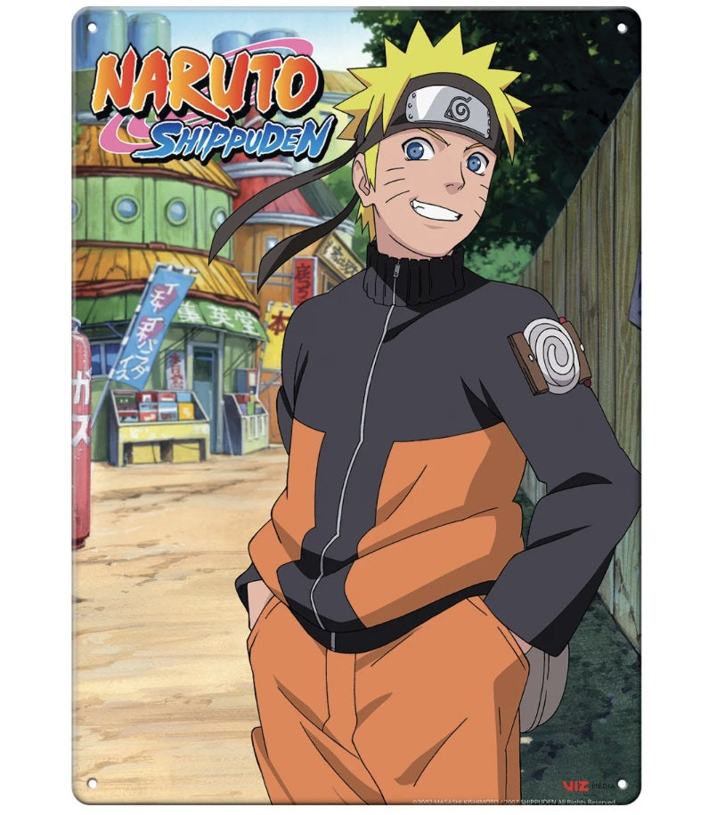 Naruto Metal Sign