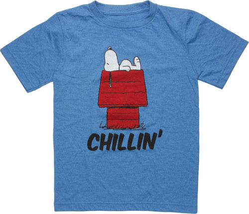 Peanuts Snoopy On Dog House Chillin Youth T-Shirt