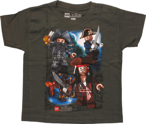 Pirates of Caribbean Lego Captains Juvenile Shirt