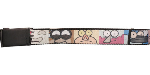 Regular Show Close Faces Square Mesh Belt